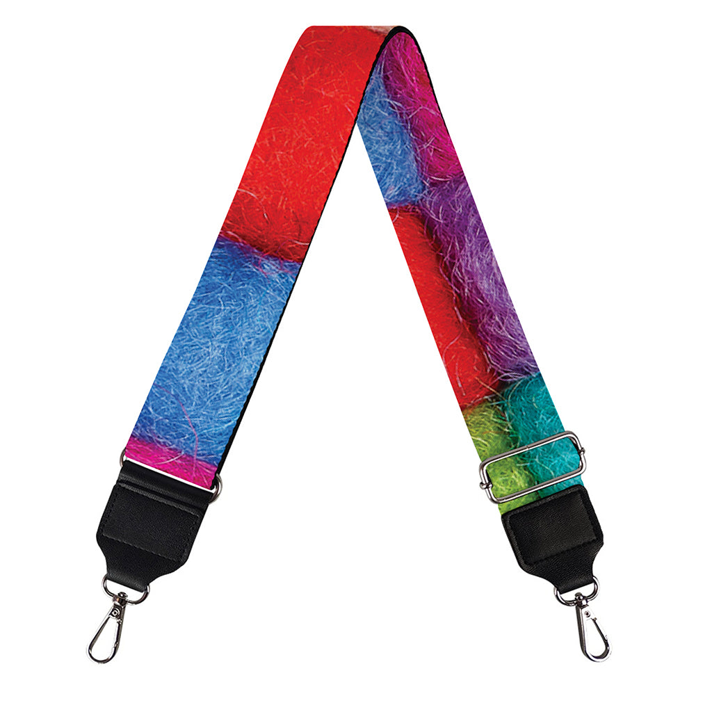 Colorful Yarn Balls Print Bag Strap