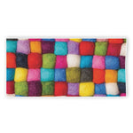 Colorful Yarn Balls Print Beach Towel