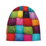 Colorful Yarn Balls Print Beanie