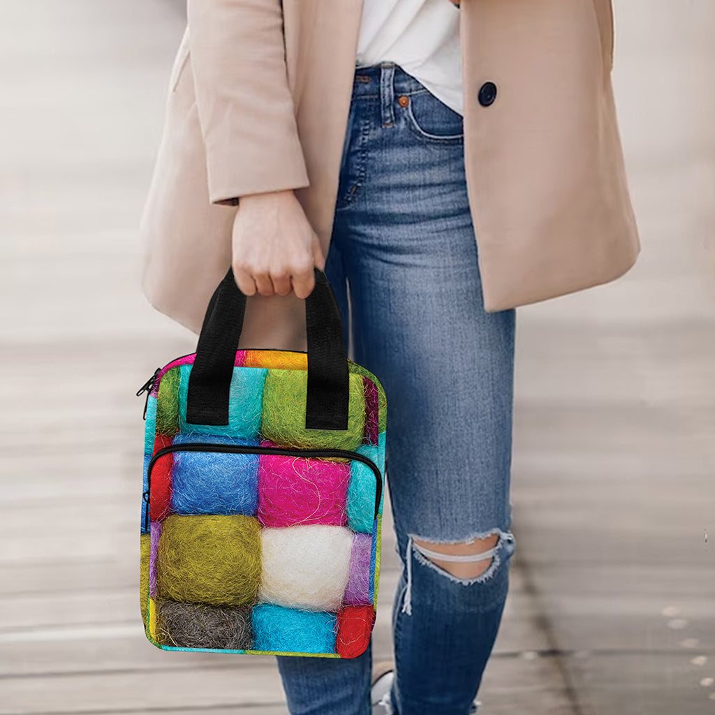 Colorful Yarn Balls Print Bible Tote Bag