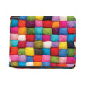 Colorful Yarn Balls Print Bifold Wallet