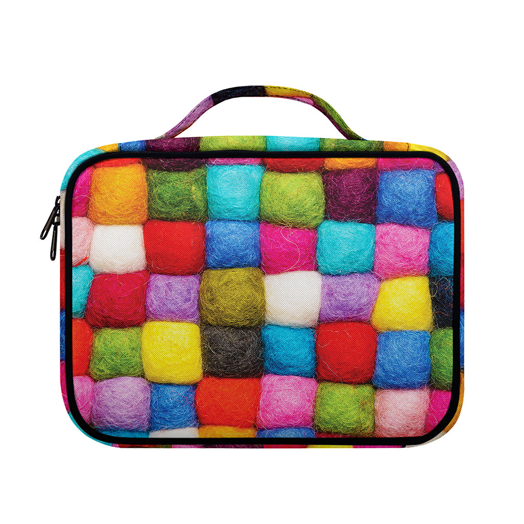 Colorful Yarn Balls Print Briefcase Bible Bag