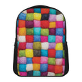 Colorful Yarn Balls Print Casual Backpack