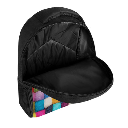 Colorful Yarn Balls Print Casual Backpack