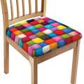 Colorful Yarn Balls Print Chair Cushion Cover