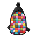 Colorful Yarn Balls Print Sling Bag