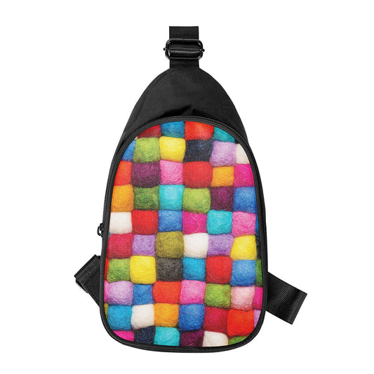 Colorful Yarn Balls Print Chest Bag