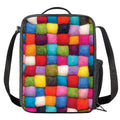 Colorful Yarn Balls Print Crossbody Lunch Bag