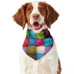 Colorful Yarn Balls Print Dog Bandana
