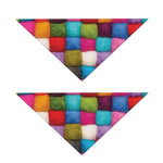 Colorful Yarn Balls Print Dog Bandana