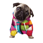 Colorful Yarn Balls Print Dog Zip Up Hoodie
