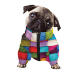 Colorful Yarn Balls Print Dog Zip Up Jacket