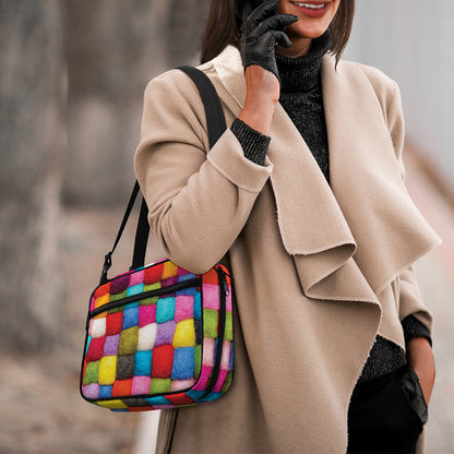 Colorful Yarn Balls Print Double Strap Bible Bag