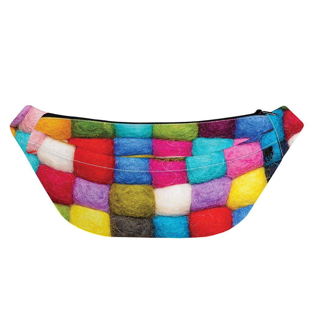 Colorful Yarn Balls Print Fanny Pack