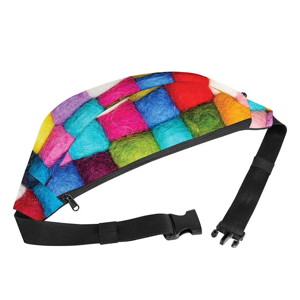 Colorful Yarn Balls Print Fanny Pack