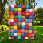 Colorful Yarn Balls Print Garden Flag