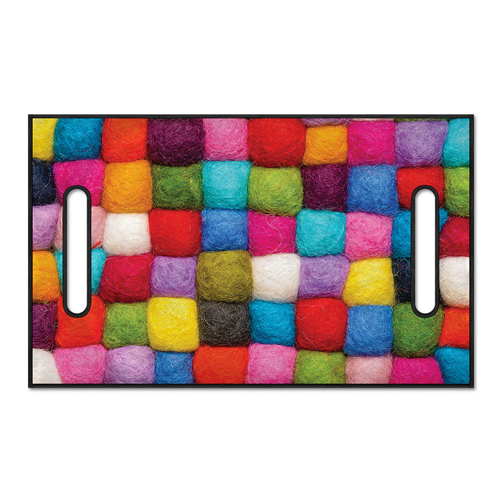 Colorful Yarn Balls Print Golf Cart Seat Cover
