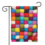 Colorful Yarn Balls Print House Flag