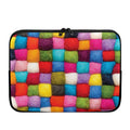 Colorful Yarn Balls Print Laptop Sleeve