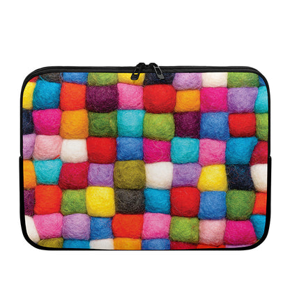 Colorful Yarn Balls Print Laptop Sleeve