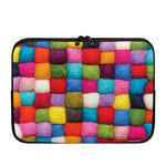 Colorful Yarn Balls Print Laptop Sleeve