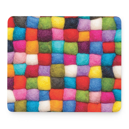 Colorful Yarn Balls Print Mouse Pad