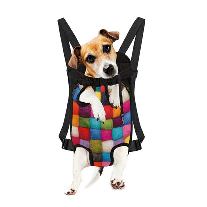 Colorful Yarn Balls Print Pet Carrier Backpack