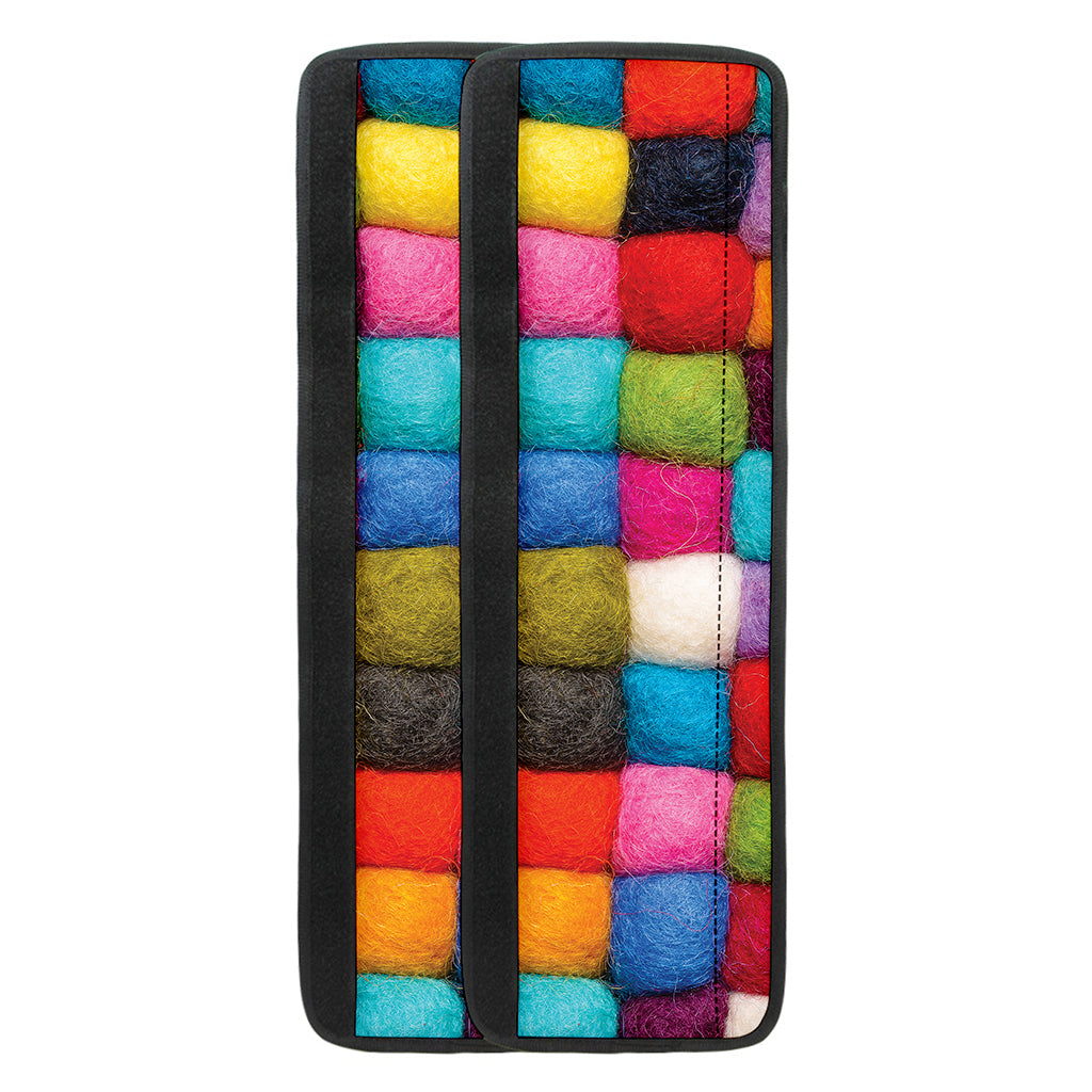 Colorful Yarn Balls Print Refrigerator Handle Covers