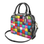 Colorful Yarn Balls Print Shoulder Handbag
