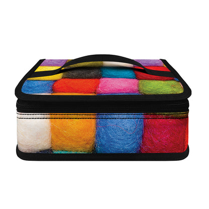Colorful Yarn Balls Print Small Lunch Bag