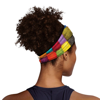 Colorful Yarn Balls Print Sports Headband