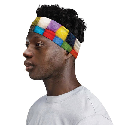 Colorful Yarn Balls Print Sports Headband