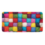 Colorful Yarn Balls Print Towel