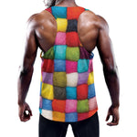 Colorful Yarn Balls Print Training Tank Top