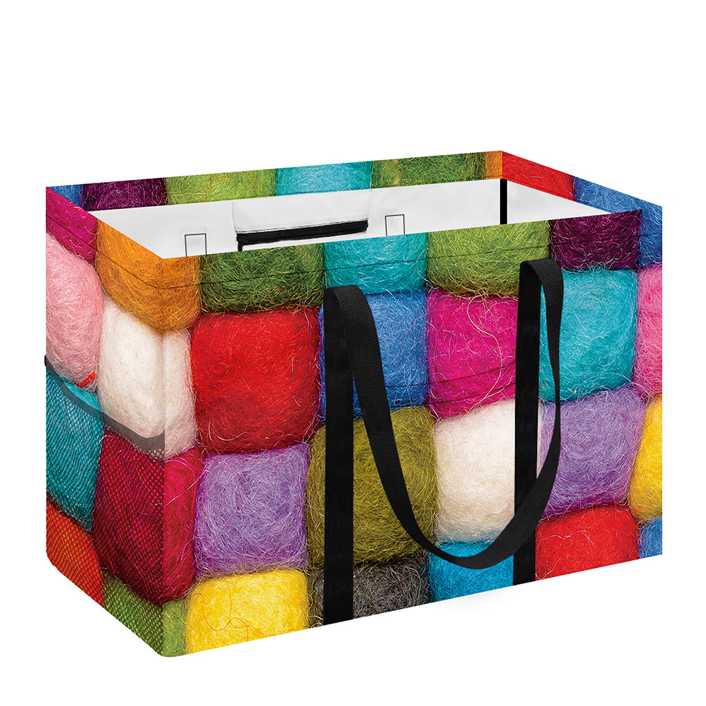Colorful Yarn Balls Print Utility Tote Bag