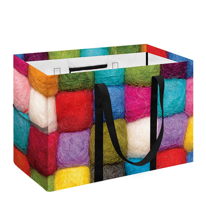 Colorful Yarn Balls Print Utility Tote Bag