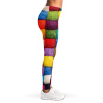 Colorful Yarn Balls Print Women's Leggings