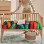Colorful Yarn Print Baby Crib Sheet
