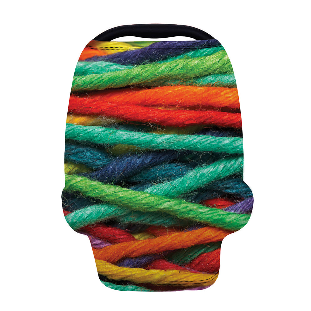 Colorful Yarn Print Baby Seat Cover