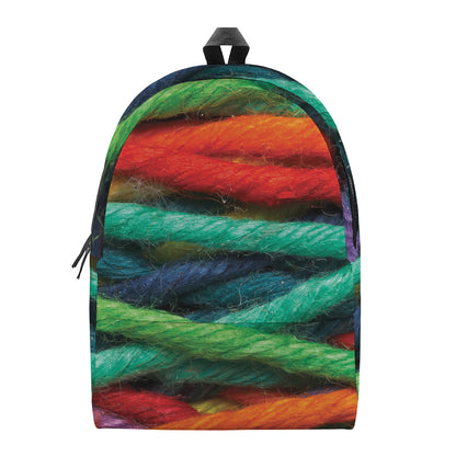 Colorful Yarn Print Backpack