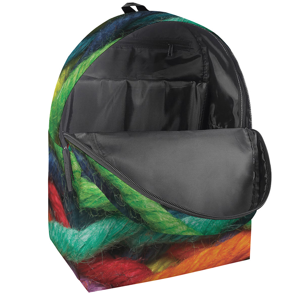 Colorful Yarn Print Backpack