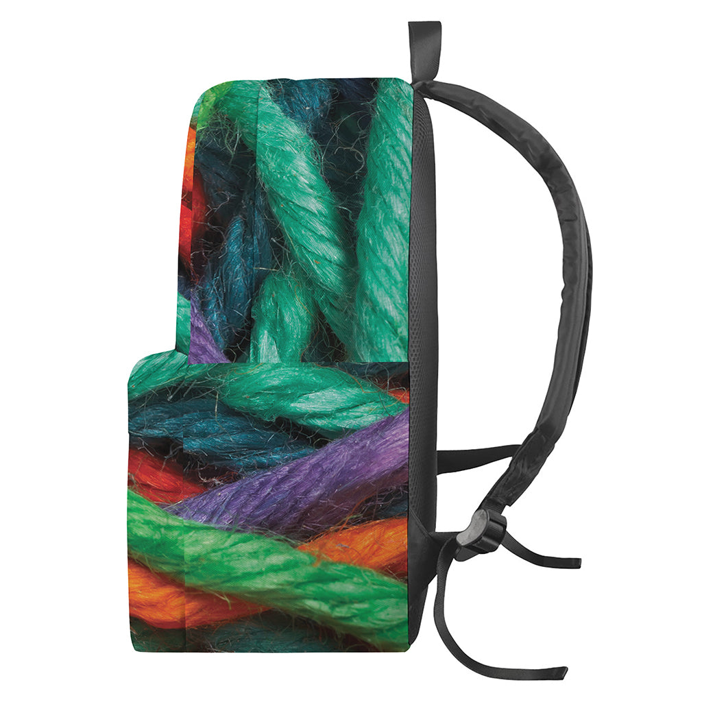 Colorful Yarn Print Backpack