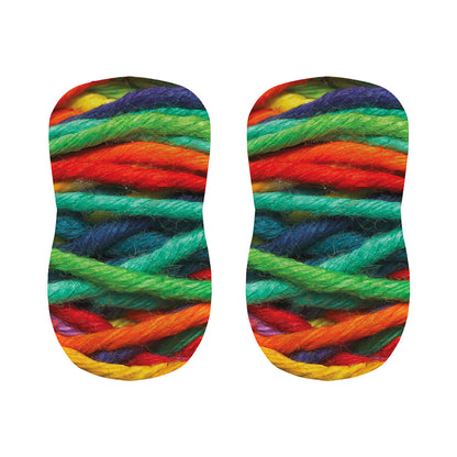 Colorful Yarn Print Bar Stool Covers