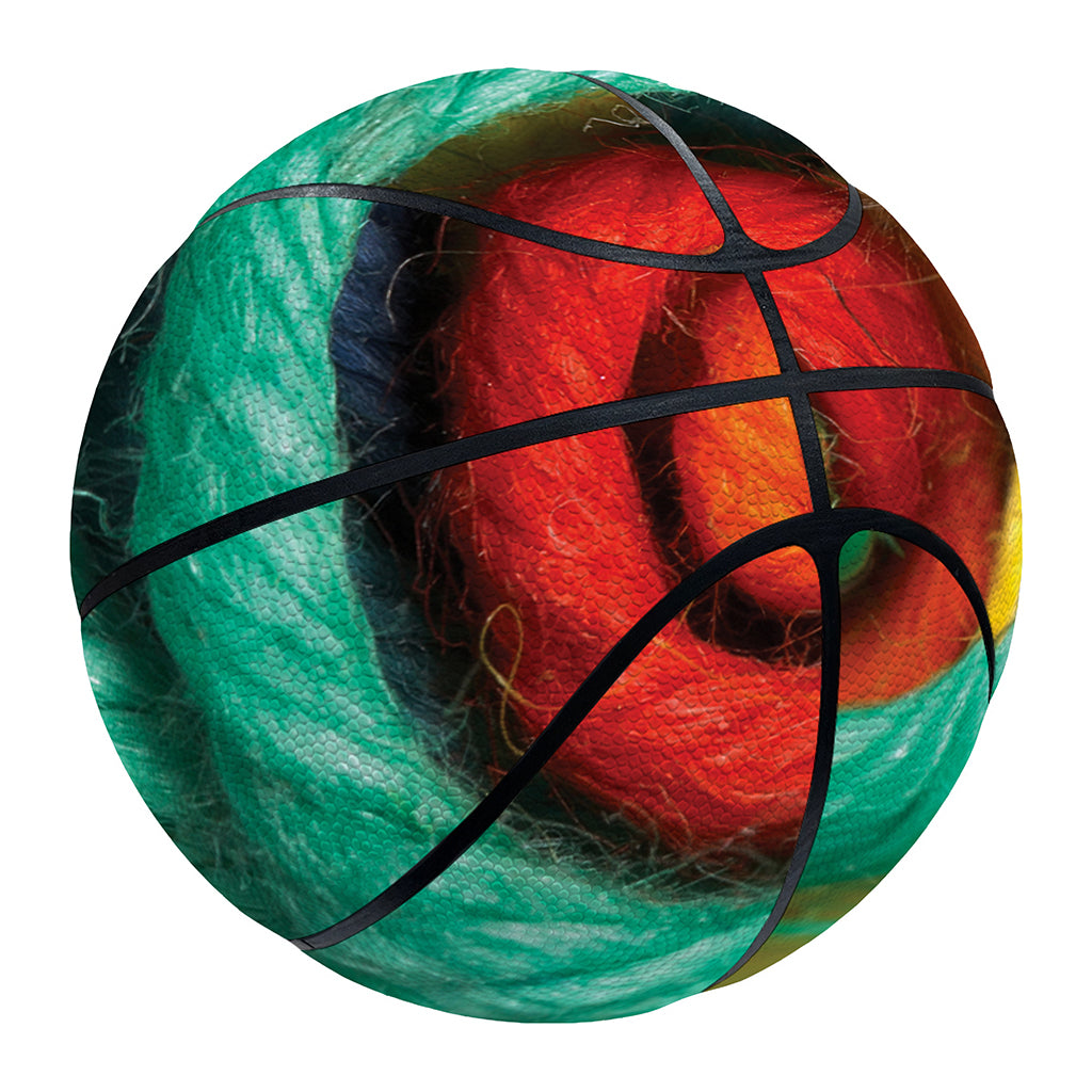 Colorful Yarn Print Basketball