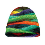 Colorful Yarn Print Beanie