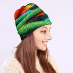 Colorful Yarn Print Beanie