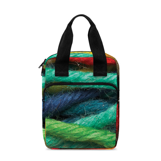 Colorful Yarn Print Bible Tote Bag