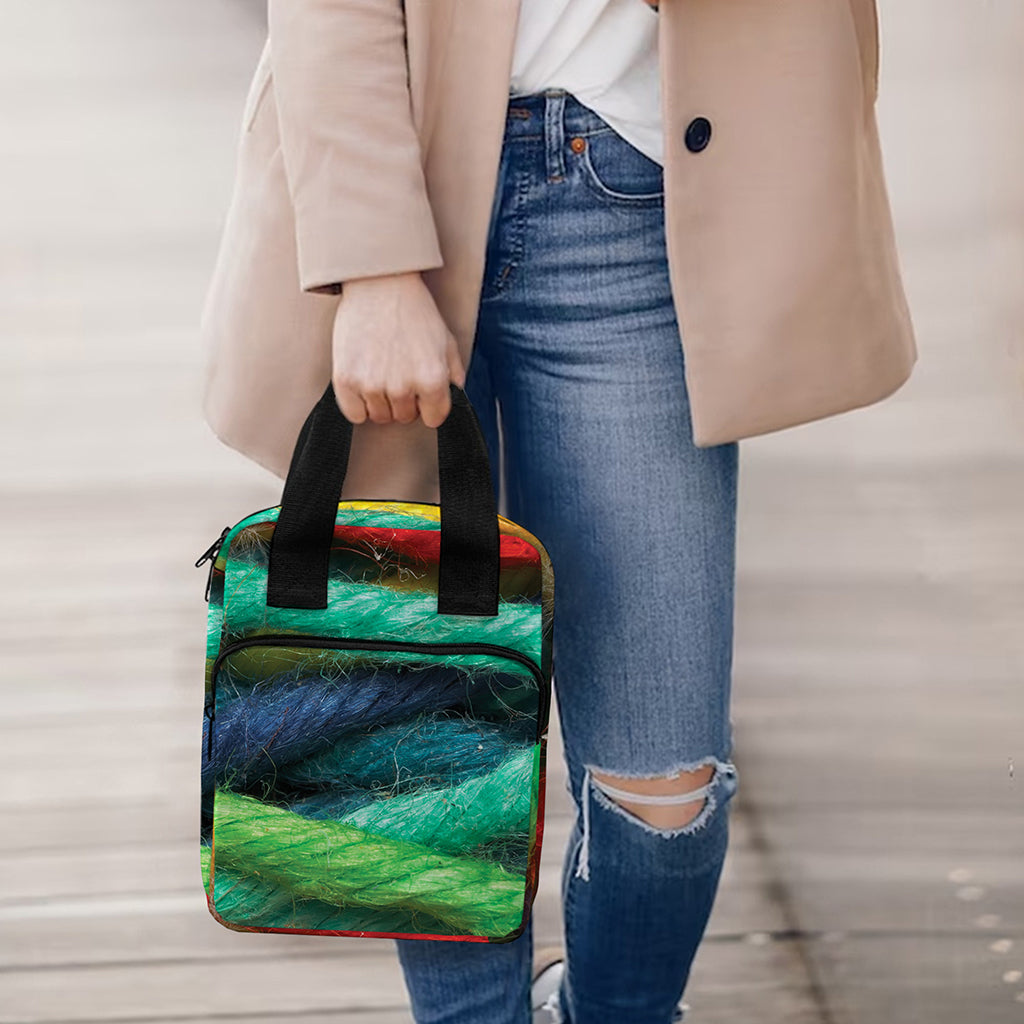 Colorful Yarn Print Bible Tote Bag