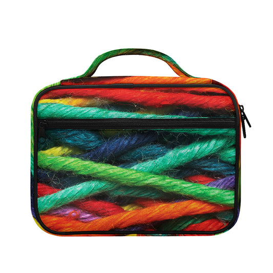 Colorful Yarn Print Briefcase Bible Bag