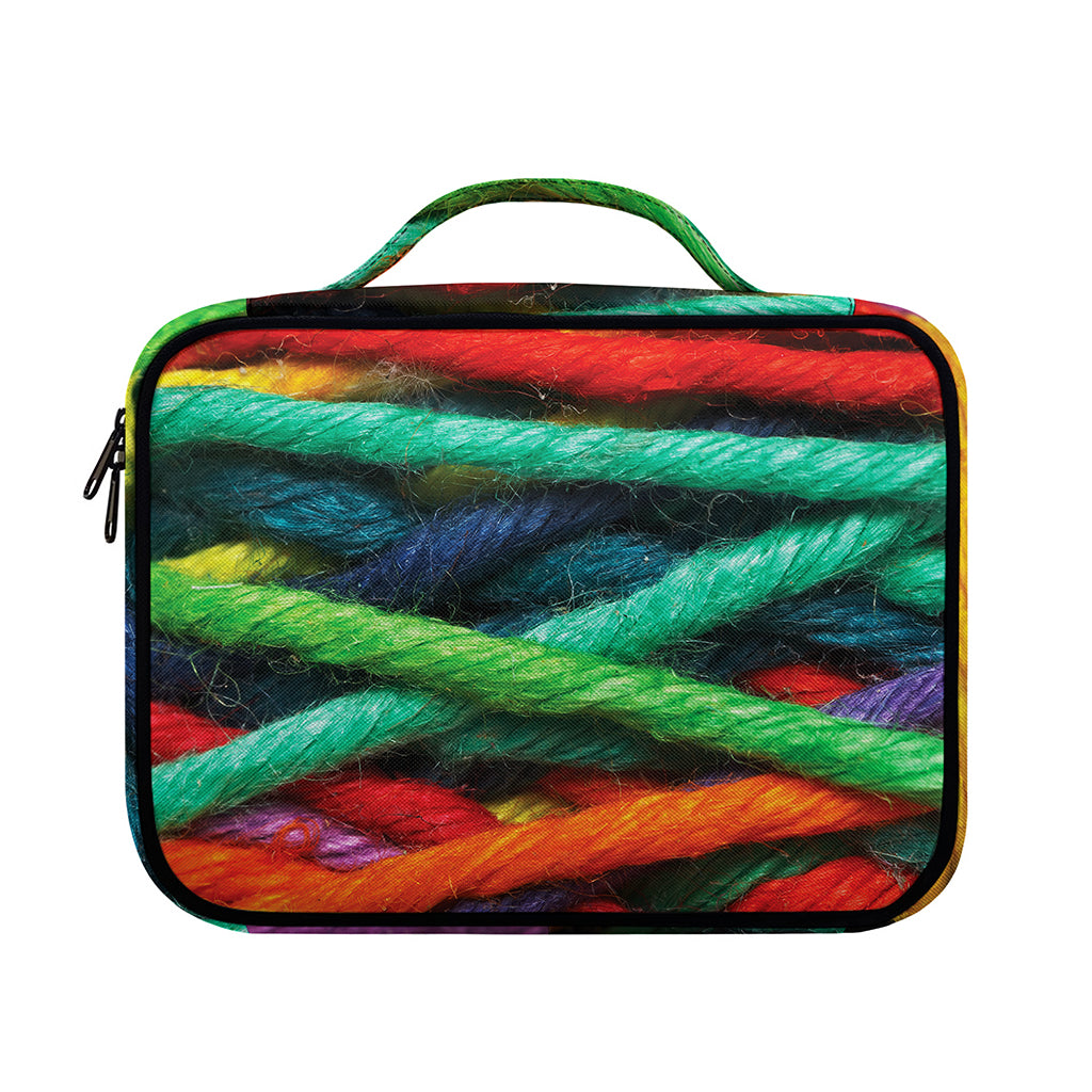 Colorful Yarn Print Briefcase Bible Bag